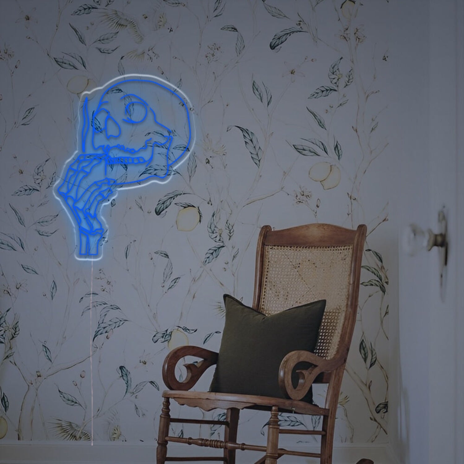 Man Cave Ambiance With The Smoking Skull Man Led Neon Sign | Shineneon