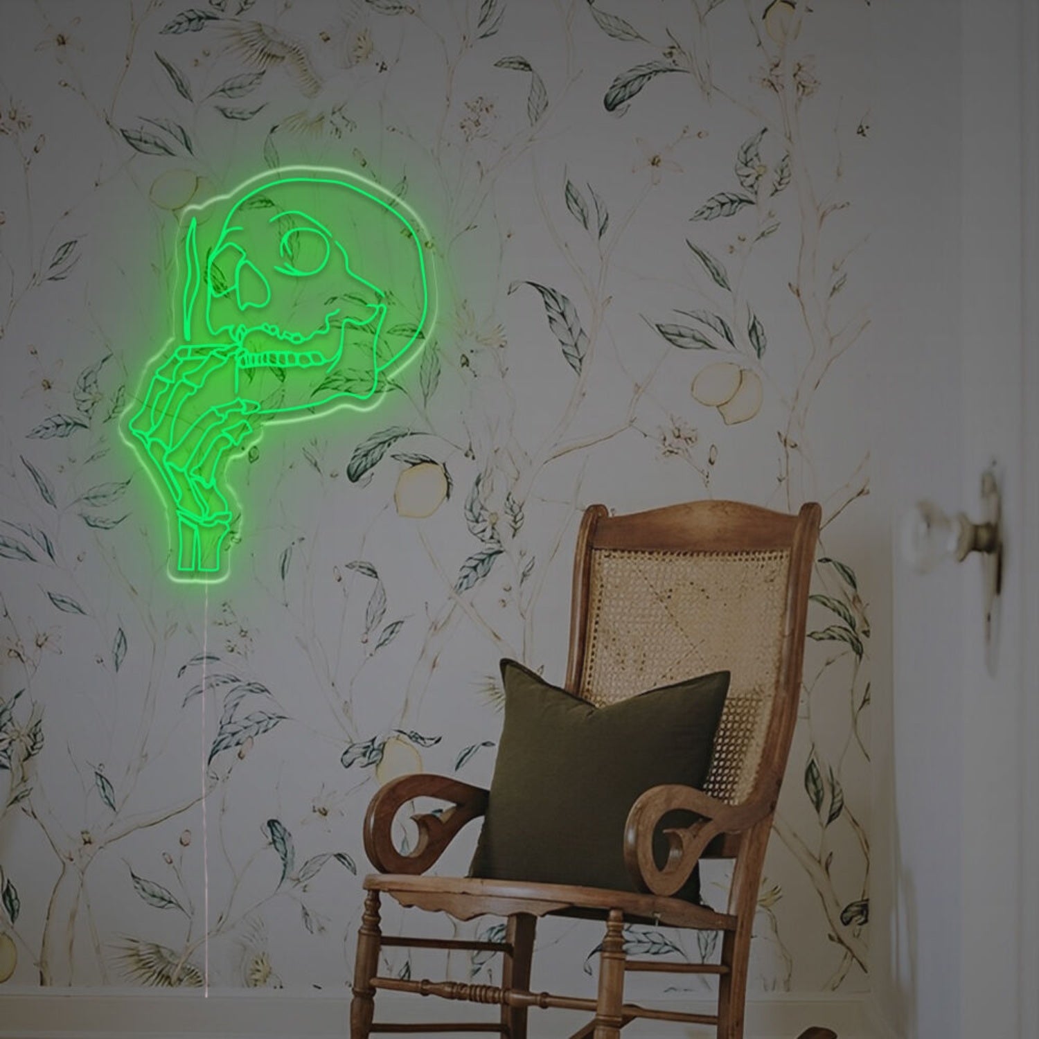 Man Cave Ambiance With The Smoking Skull Man Led Neon Sign | Shineneon