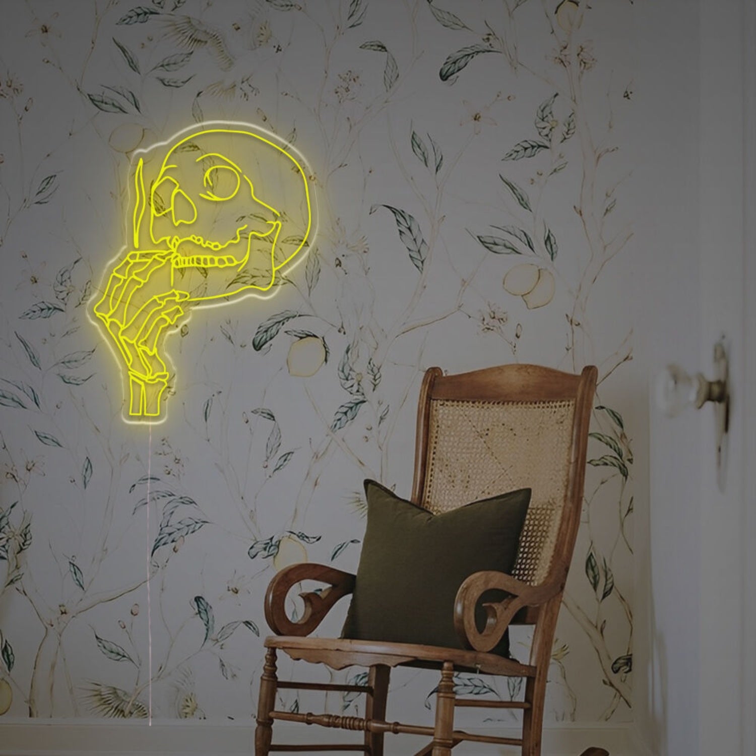 Man Cave Ambiance With The Smoking Skull Man Led Neon Sign | Shineneon