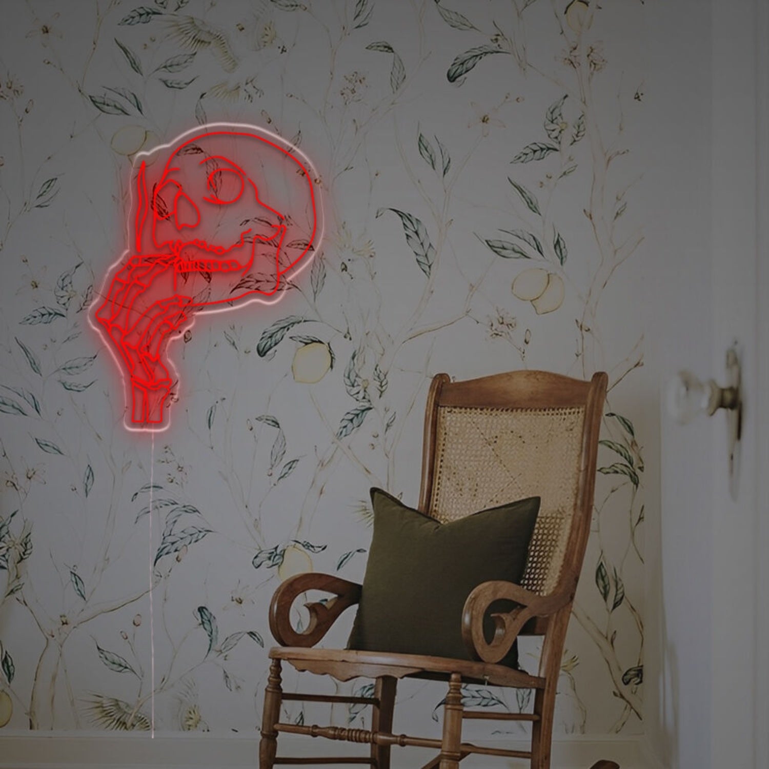 Man Cave Ambiance With The Smoking Skull Man Led Neon Sign | Shineneon