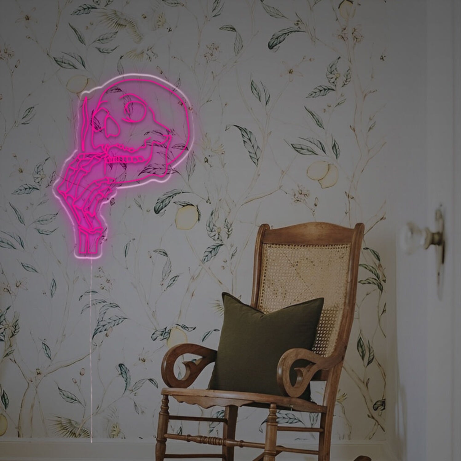 Man Cave Ambiance With The Smoking Skull Man Led Neon Sign | Shineneon