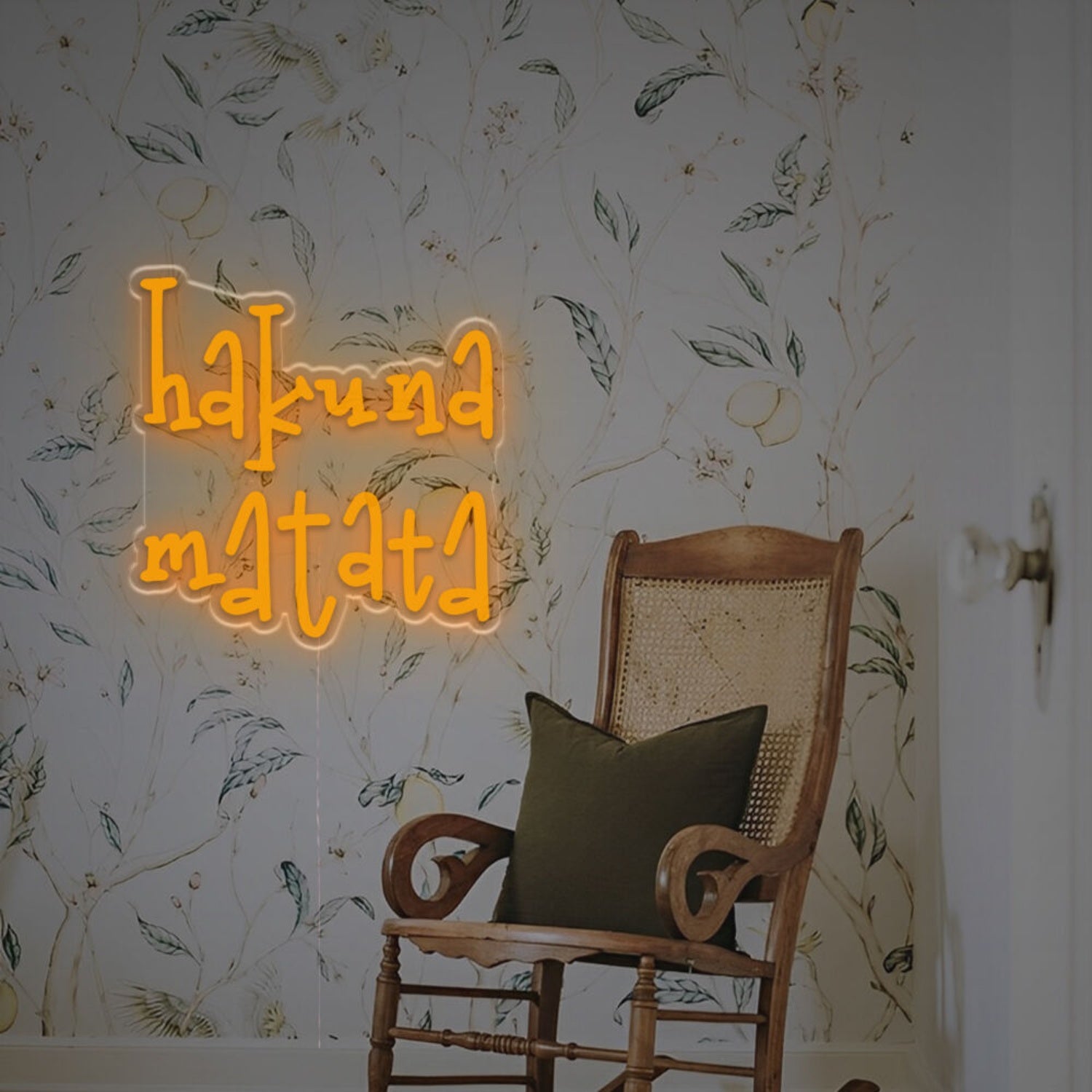 Man Cave Bar With Hakuna Matata Led Neon Sign | Shineneon