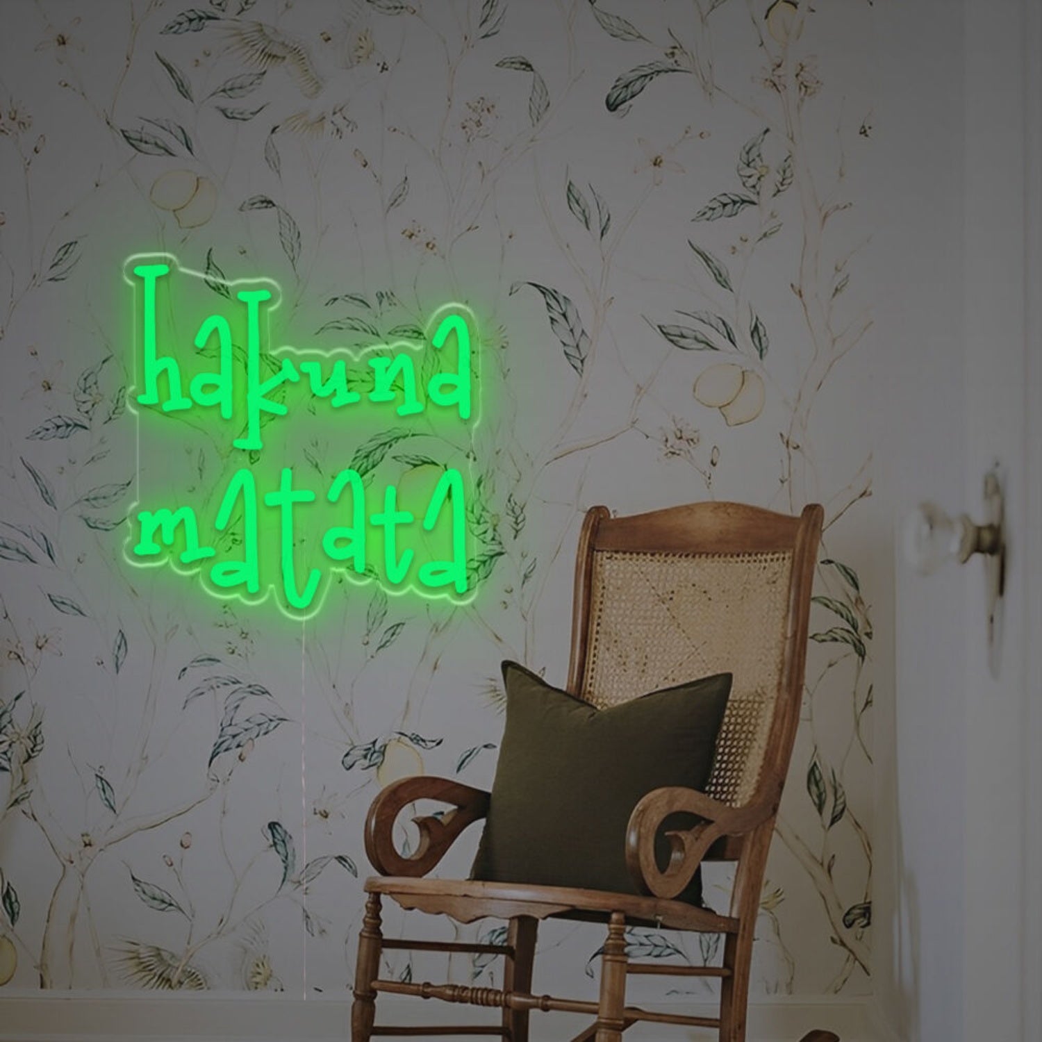 Man Cave Bar With Hakuna Matata Led Neon Sign | Shineneon