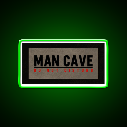 Man Cave Do Not Disturb Funny Dorm Room Man Cave Bar Led Neon Sign Rgb Color