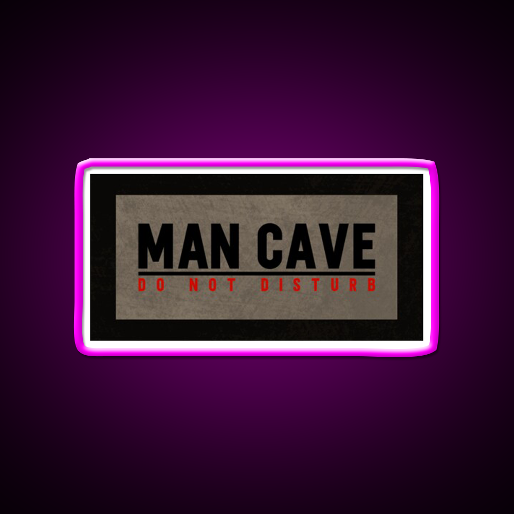 Man Cave Do Not Disturb Funny Dorm Room Man Cave Bar Led Neon Sign Rgb Color