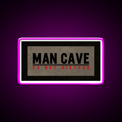 Man Cave Do Not Disturb Funny Dorm Room Man Cave Bar Led Neon Sign Rgb Color