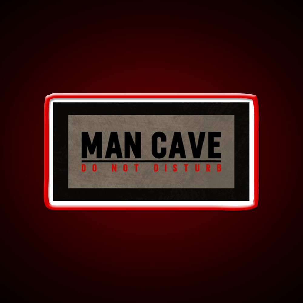 Man Cave Do Not Disturb Funny Dorm Room Man Cave Bar Led Neon Sign Rgb Color