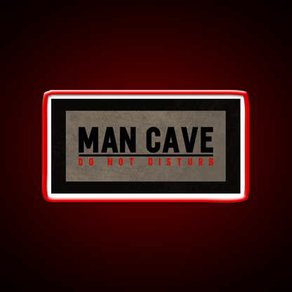 Man Cave Do Not Disturb Funny Dorm Room Man Cave Bar Led Neon Sign Rgb Color