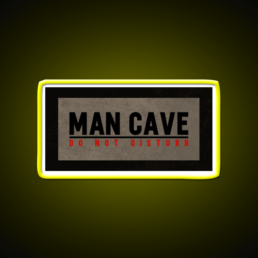 Man Cave Do Not Disturb Funny Dorm Room Man Cave Bar Led Neon Sign Rgb Color