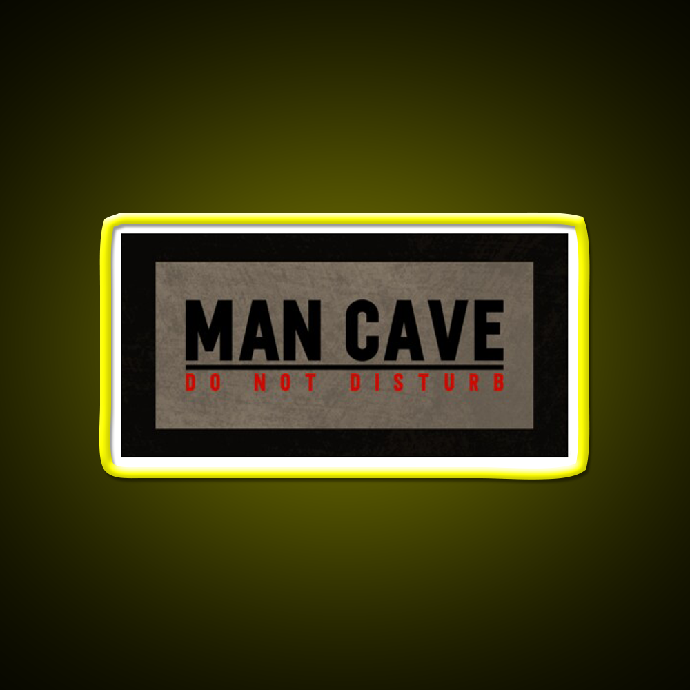 Man Cave Do Not Disturb Funny Dorm Room Man Cave Bar Led Neon Sign Rgb Color