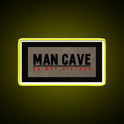 Man Cave Do Not Disturb Funny Dorm Room Man Cave Bar Led Neon Sign Rgb Color