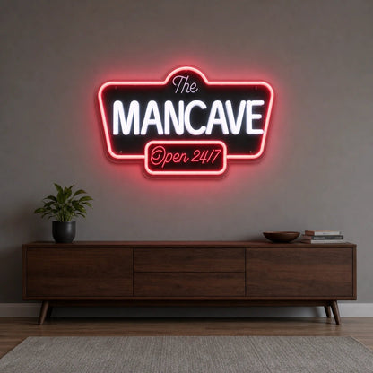 Man Cave Open 24 7 LED Neon Sign - Shineneon