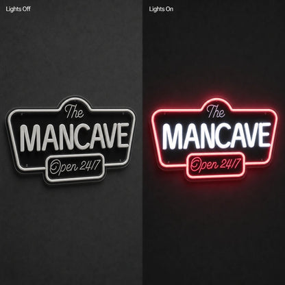 Man Cave Open 24 7 LED Neon Sign - Shineneon