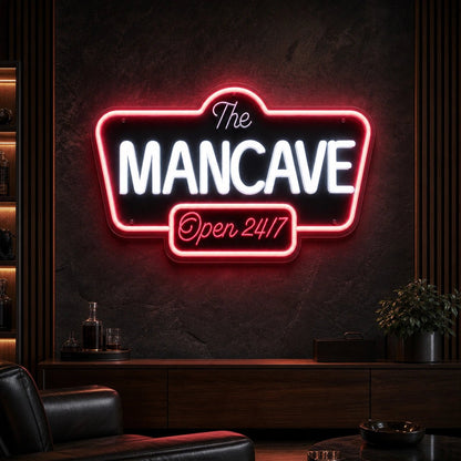 Man Cave Open 24 7 LED Neon Sign - Shineneon