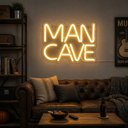 Man Cave Vintage LED Neon Sign size image