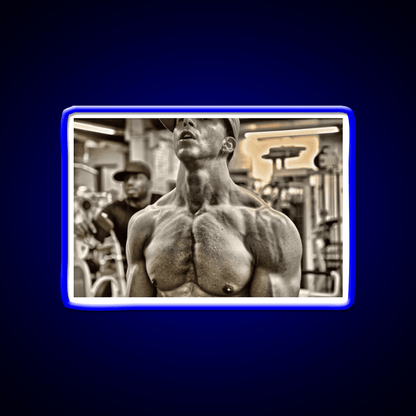 Man Of Ssignl Gym Fitness Led Neon Sign Rgb Color - Shineneon