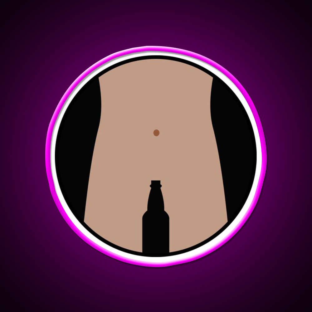 Man Restroom Bathroom Joke Man Cave Bar Led Neon Sign