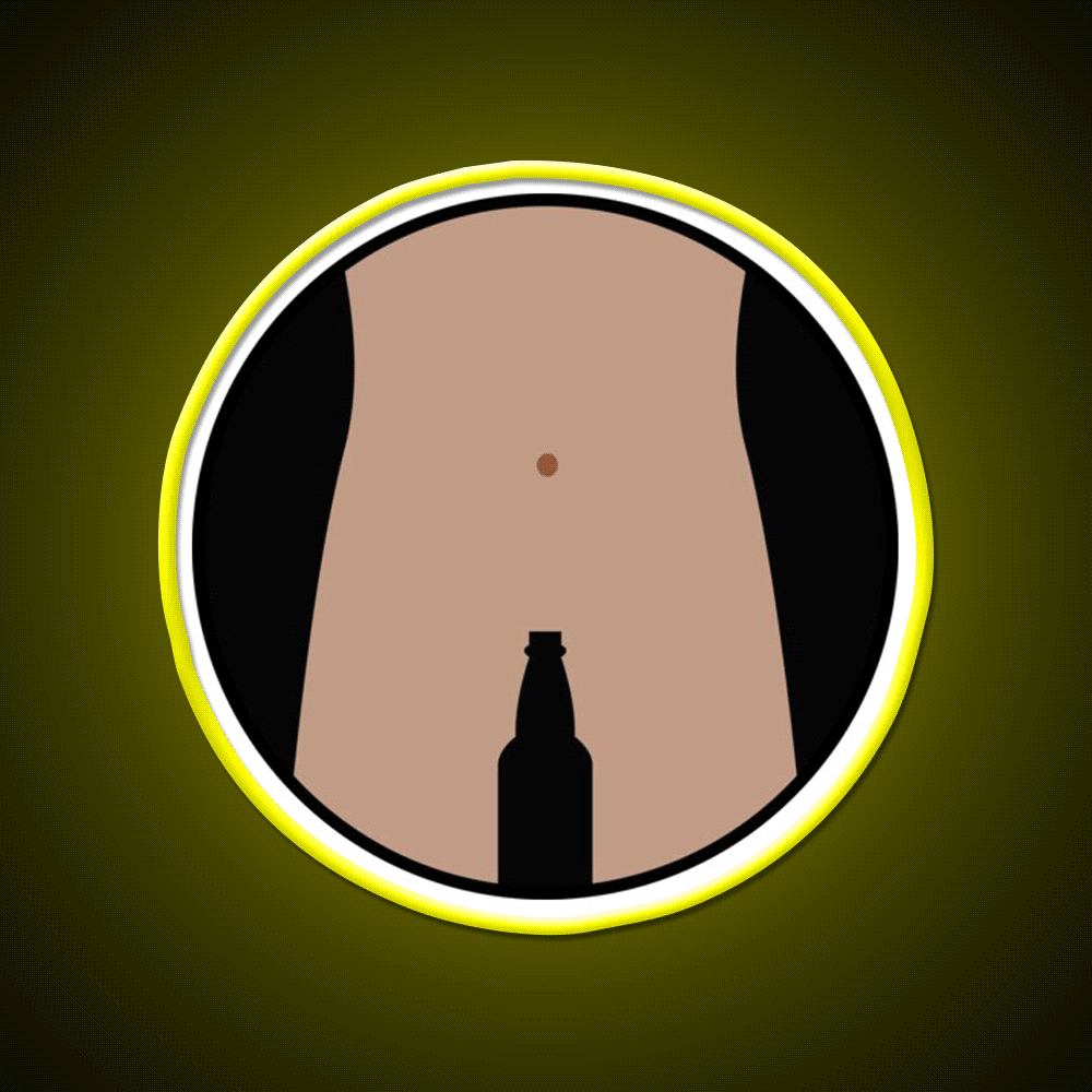 Man Restroom Bathroom Joke Man Cave Bar Led Neon Sign