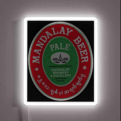 Mandalay Beer Rgb Led Neon Sign - Custom LED neon sign front view