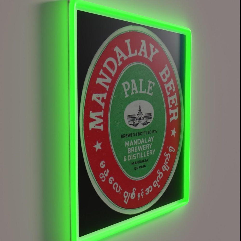 Mandalay Beer Rgb Led Neon Sign - LED neon sign close-up detail
