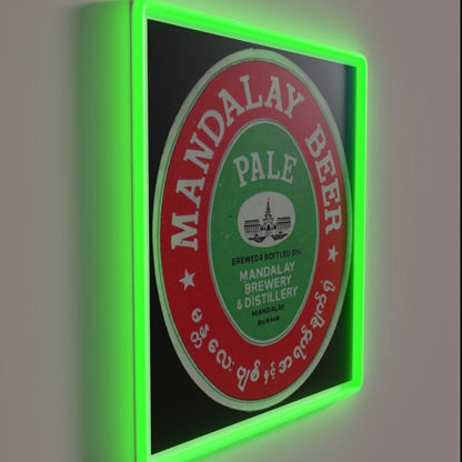 Mandalay Beer Rgb Led Neon Sign - LED neon sign close-up detail