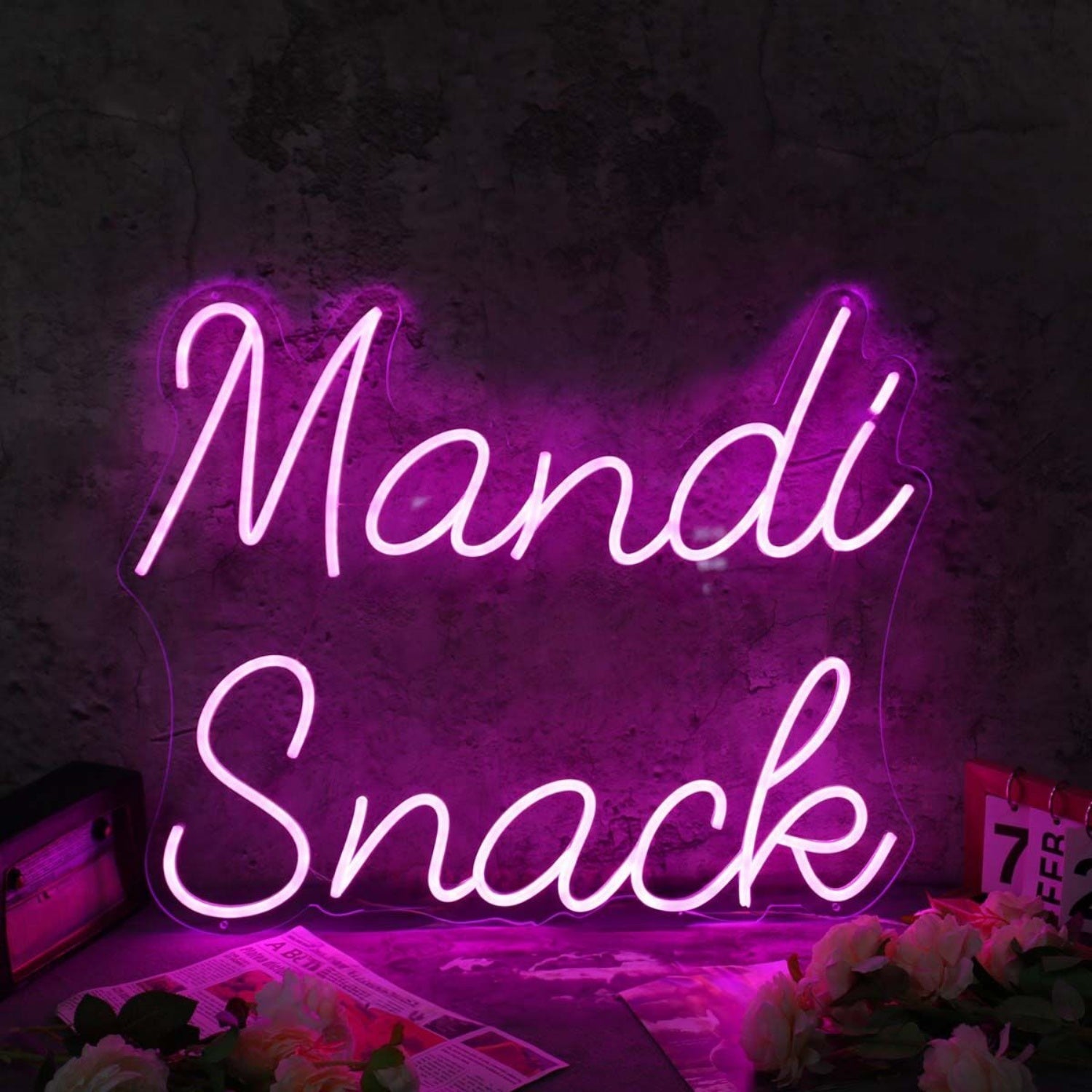 Mandi Snack Purple Led Neon Sign - Shineneon
