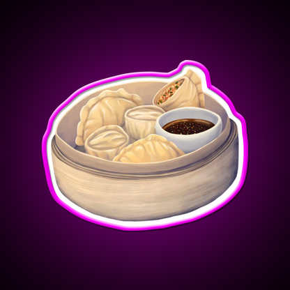 Mandu Led Neon Sign Chinese Food Rgb Color