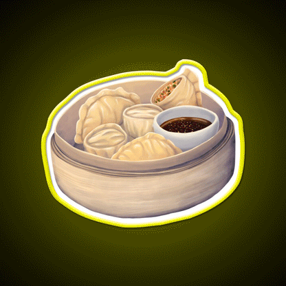 Mandu Led Neon Sign Chinese Food Rgb Color