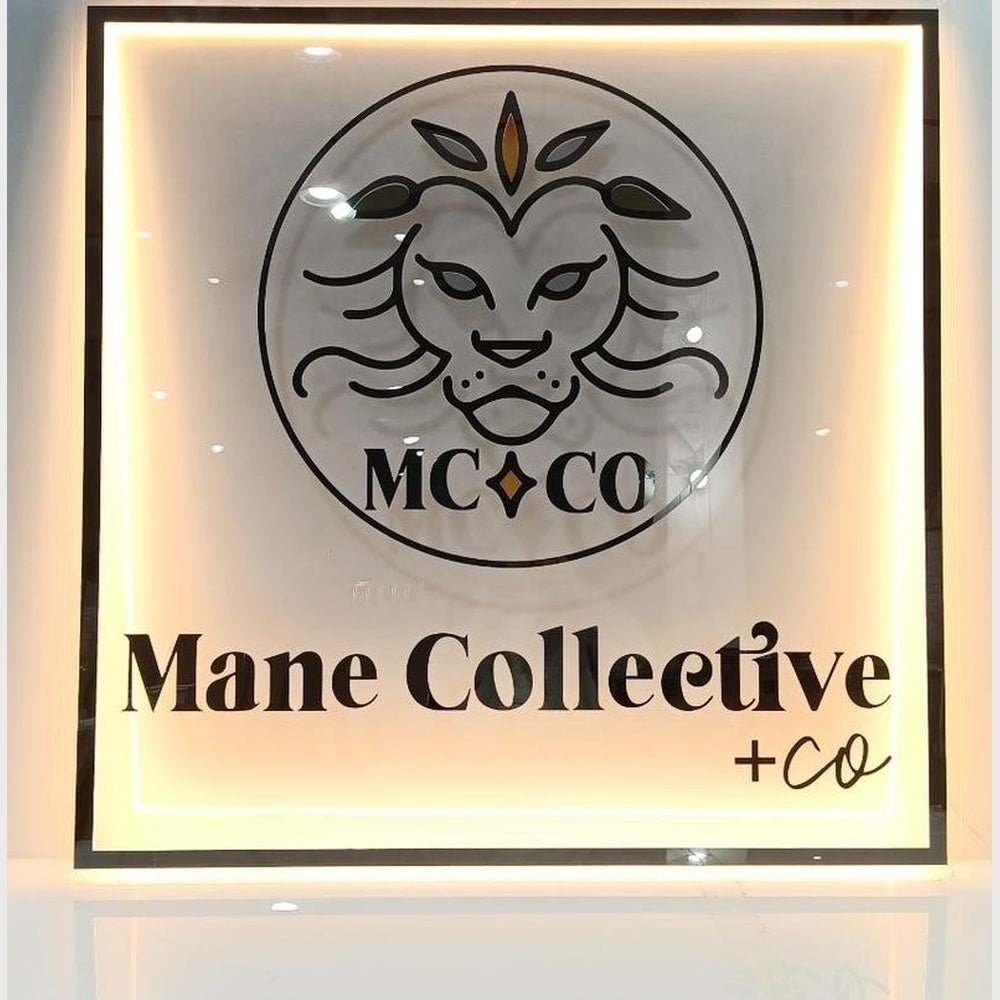 Mane Collective Acrylic Business Logo Sign - Shineneon