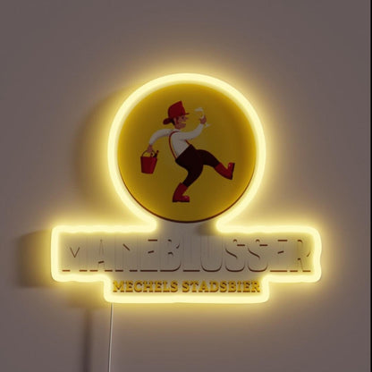 Maneblusser Mechels Stadsbier Rgb Led Neon Sign - Custom LED neon sign front view