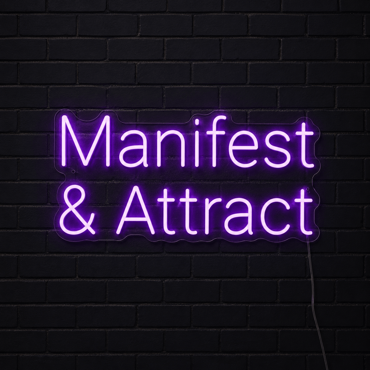 Manfest And Attract Wall Decor LED Neon Sign - Shineneon