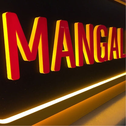 Mangal 3D Frontlit And Backlit Channel Letter Led Light Sign - Shineneon