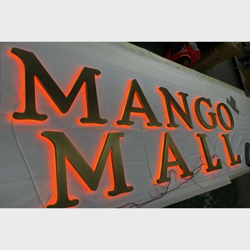 Mango Mall 3D Backlit Channel Letters Led Light Sign - Shineneon