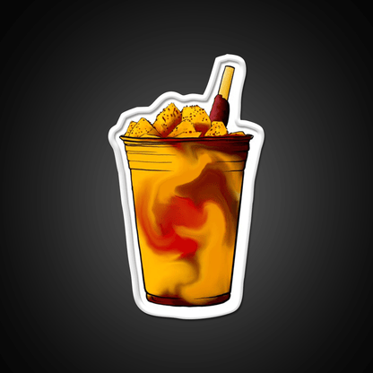 Mangonada Chamoyada Mexican Snack Drawing Snack Food Led Neon Sign Rgb Color - Shineneon