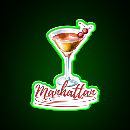 Manhattan Cocktail Bar Decor Led Neon Sign Neon Party Sign Rgb Color - LED neon sign view 8