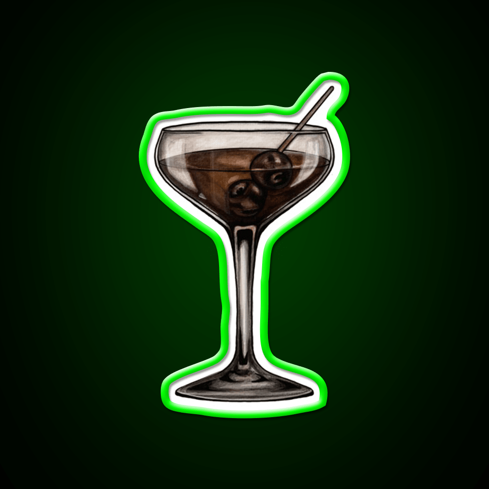 Manhattan Cocktail Bar Decor Led Neon Sign Rgb Color - Shineneon