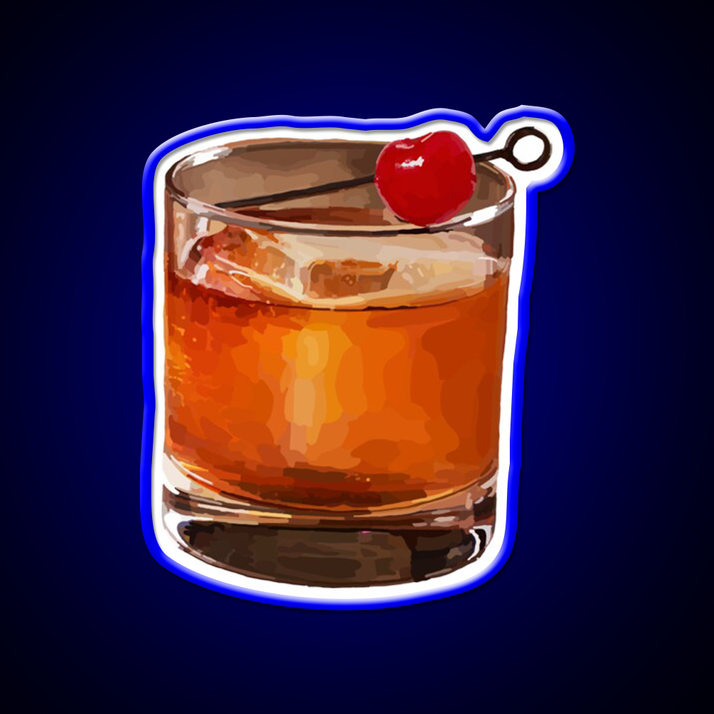Manhattan On The Rocks Cocktail Bar Decor Led Neon Sign Rgb Color - LED neon sign view 5