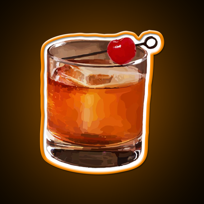 Manhattan On The Rocks Cocktail Bar Decor Led Neon Sign Rgb Color - LED neon sign view 6