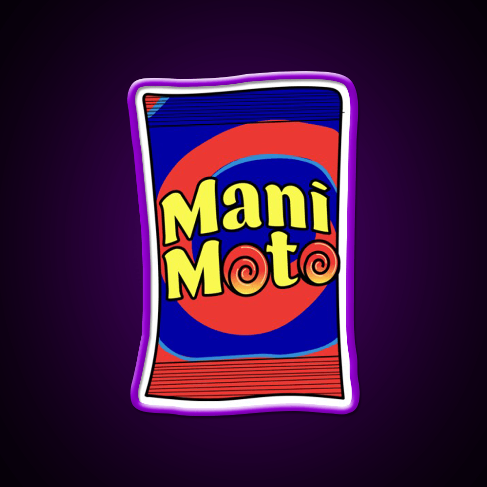 Mani Moto Snack Food Led Neon Sign Rgb Color - Shineneon