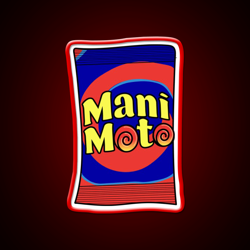 Mani Moto Snack Food Led Neon Sign Rgb Color - Shineneon
