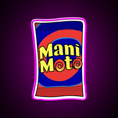 Mani Moto Snack Food Led Neon Sign Rgb Color - Shineneon