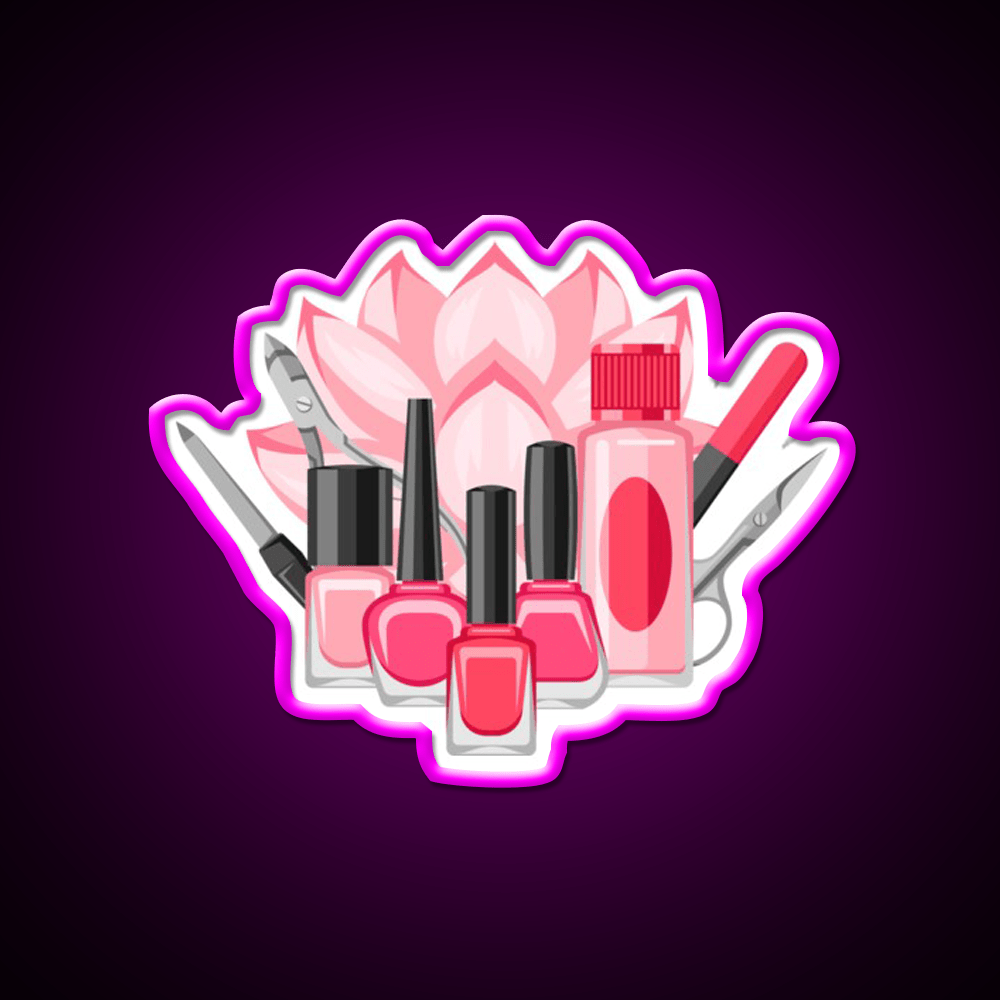 Manicure And Pedicure Kit Art Nail Salon Led Neon Sign Rgb Color - Shineneon