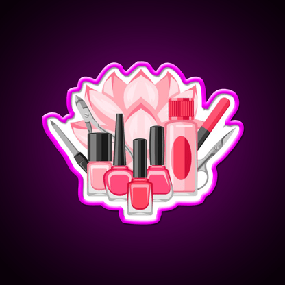 Manicure And Pedicure Kit Art Nail Salon Led Neon Sign Rgb Color - Shineneon