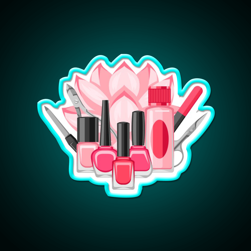 Manicure And Pedicure Kit Art Nail Salon Led Neon Sign Rgb Color - Shineneon