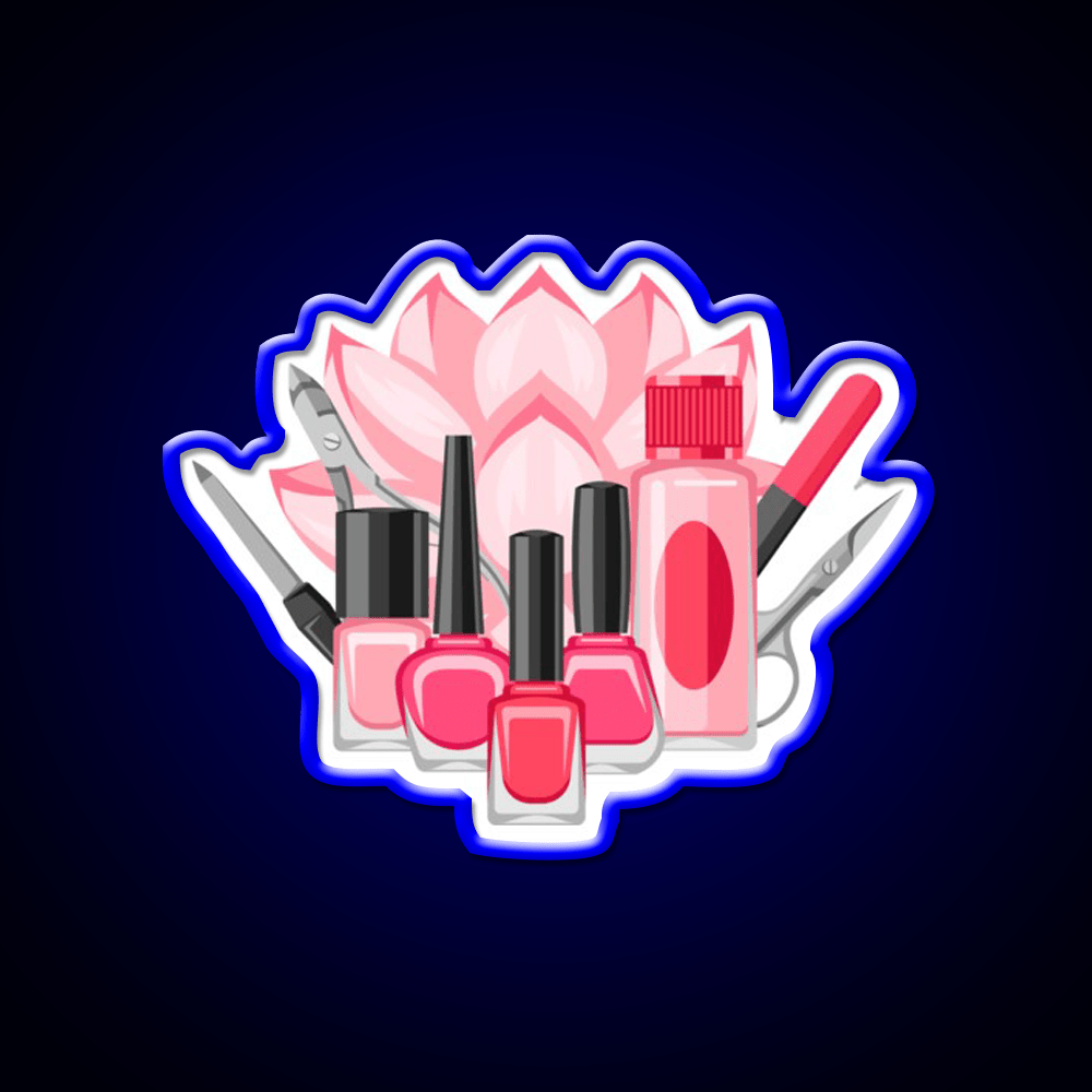 Manicure And Pedicure Kit Art Nail Salon Led Neon Sign Rgb Color - Shineneon