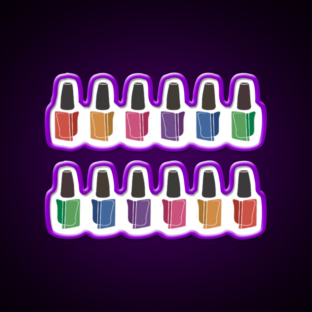 Manicure Manicurist Nail Salon Led Neon Sign Rgb Color - Shineneon