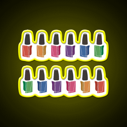 Manicure Manicurist Nail Salon Led Neon Sign Rgb Color - Custom LED neon sign front view