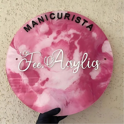 Manicurista Fee Aaylics Acrylic Business Logo Sign - Shineneon