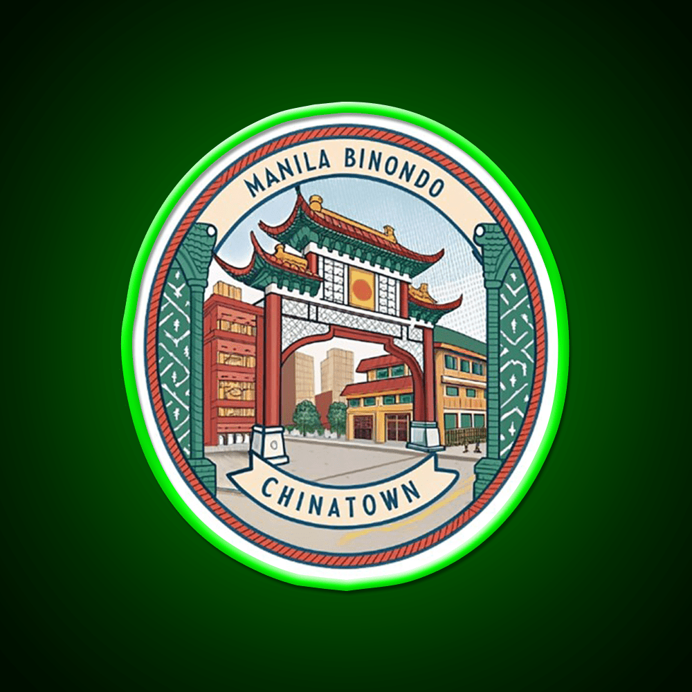Manila Binondo Chinatown Asian Cultural Led Neon Sign Wall Art Rgb Color - Shineneon
