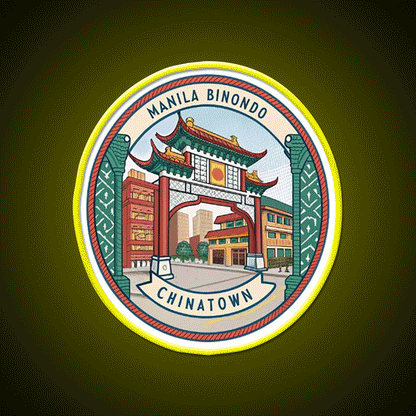 Manila Binondo Chinatown Asian Cultural Led Neon Sign Wall Art Rgb Color - Custom LED neon sign front view
